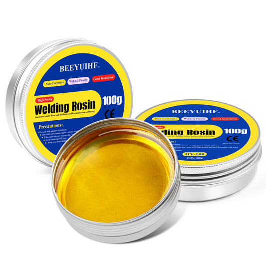 BEEYUIHF Solid Rosin Paste Flux, 50g welding Rosin,Soldering Flux, Solder Flux, for Soldering Iron Tip Cleaning/Repair/Soldering (3.52oz/100g)