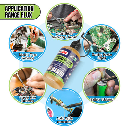 100ml/3.38oz BEEYUIHF 927 RMA No Clean Liquid Solder Flux Dropper for Soldering