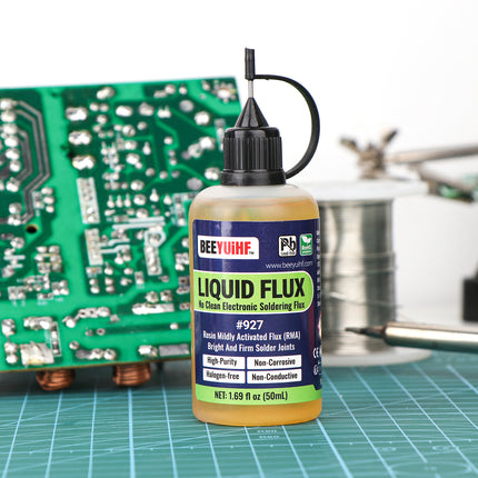 100ml/3.38oz BEEYUIHF 927 RMA No Clean Liquid Solder Flux Dropper for Soldering