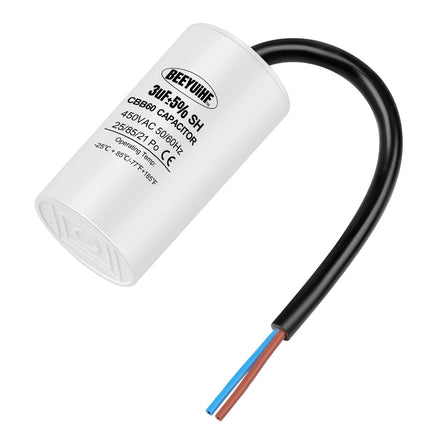 BEEYUIHF CBB60 Condensateur de Démarrage Condensateur de Démarrage de Moteur 50/60Hz 450VAC Condensateur de Moteur