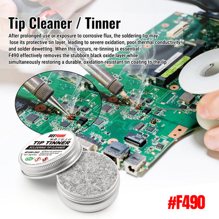 BEEYUIHF 26g Soldering Tip Tinner Activator Cleaner Refresher 5 Cleaning Sponge
