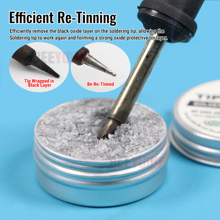 BEEYUIHF 26g Soldering Tip Tinner Activator Cleaner Refresher 5 Cleaning Sponge