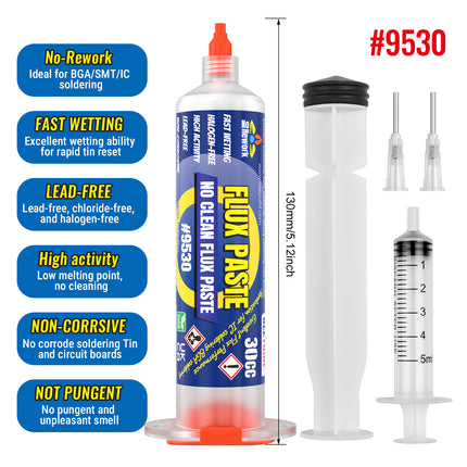 BEEYUIHF 30g ROSIN RMA Solder Flux Paste No Clean Smooth Flow Soldering Tool