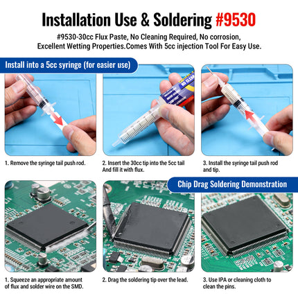 BEEYUIHF 30g ROSIN RMA Solder Flux Paste No Clean Smooth Flow Soldering Tool