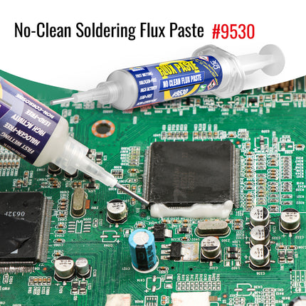 BEEYUIHF 30mL No Clean Soldering Flux Paste with 10ft Desoldering Wick Braid