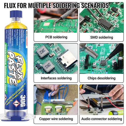 BEEYUIHF 9471 Soldering Flux For electronics Circuit Board Rework/Repair, No Clean Solder Paste Flux, Good Adhesion for Soldering Electrical Components (30g Syringe)