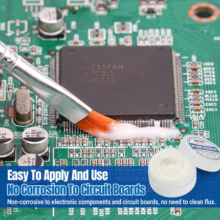 BEEYUIHF 9570 Rosin Soldering Paste Flux For Electronics, No Clean Flux for Circuit Boards Electrical Repairs and Copper Electrical Wire  (2.29oz Jar)  No Goopy Mess smooth solder joints with minimal effort No unpleasant odor