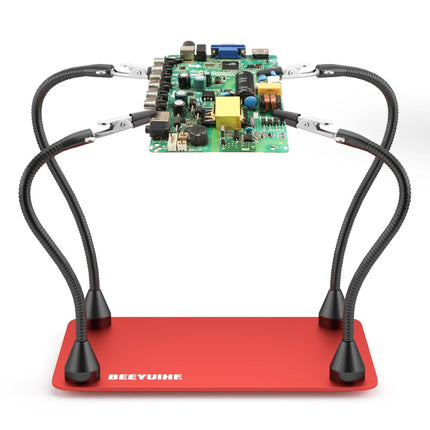 BEEYUIHF Magnetic Helping Hands Soldering Station 4 Flexible Arms Help MK90