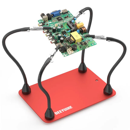 BEEYUIHF Magnetic Helping Hands Soldering Station 4 Flexible Arms Help MK90