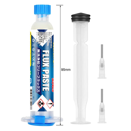 BEEYUIHF No-Clean Soldering Flux Paste, Smooth Flow Solder flux for Soldering, Electronics Flux Paste for PCB/IC/BGA/SMD Repairing DIY (10mL Syringe)  #8403