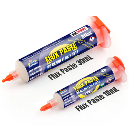 BEEYUIHF No-Clean Soldering Flux Paste, flux for Soldering, Electronics Solder Paste Flux for PCB/IC/BGA/SMD/SMT/LED Repairing (10mL Syringe)  #9530 (4 Pack)