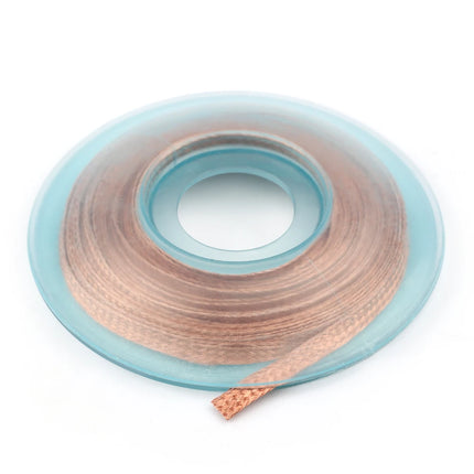 BEEYUIHF No Clean Desoldering wick Braid, No residue Solder wick Braid with Flux,  Solder Remover wire Kit, Cable Remover Tool Solder Sucker,w 0.10'' L 9.8' (Pack of 1Pcs) #NX942