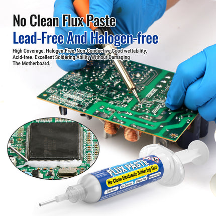 BEEYUIHF No Clean ROSIN Solder Flux Paste RMA Flux for Electronics 4PCS x 10mL