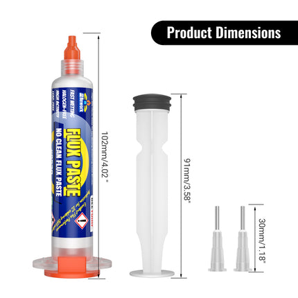 BEEYUIHF RMA No Clean ROSIN Soldering Flux Paste for Electrical 4PCS x 10mL