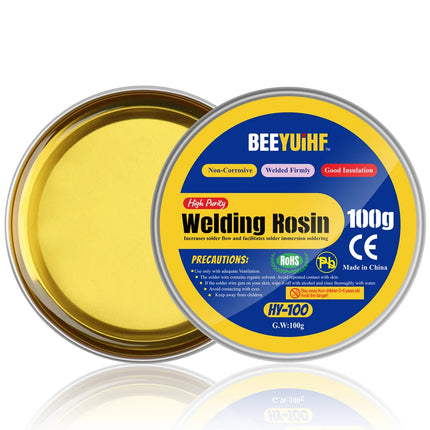 BEEYUIHF Solid Rosin Paste Flux, 100g welding Rosin,Soldering Flux, Solder Flux, for Soldering Iron Tip Cleaning/Repair/Soldering (3.52oz/100g)