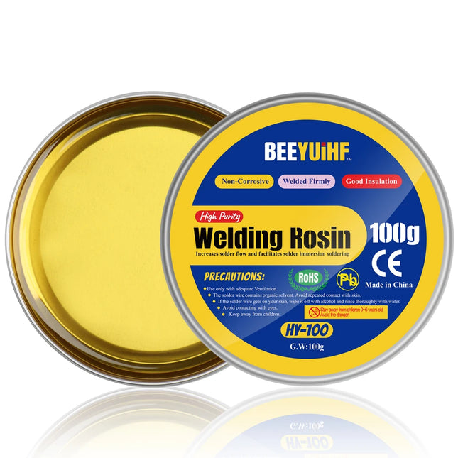BEEYUIHF Solid Rosin Paste Flux, 100g welding Rosin,Soldering Flux, Solder Flux, for Soldering Iron Tip Cleaning/Repair/Soldering (3.52oz/100g)