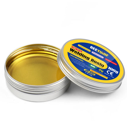 BEEYUIHF Solid Rosin Paste Flux, 100g welding Rosin,Soldering Flux, Solder Flux, for Soldering Iron Tip Cleaning/Repair/Soldering (3.52oz/100g)
