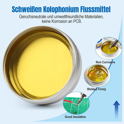 BEEYUIHF Solid Rosin Paste Flux, 100g welding Rosin,Soldering Flux, Solder Flux, for Soldering Iron Tip Cleaning/Repair/Soldering (3.52oz/100g)