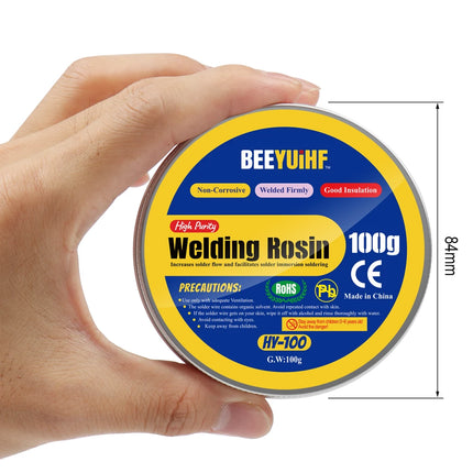 BEEYUIHF Solid Rosin Paste Flux, 100g welding Rosin,Soldering Flux, Solder Flux, for Soldering Iron Tip Cleaning/Repair/Soldering (3.52oz/100g)