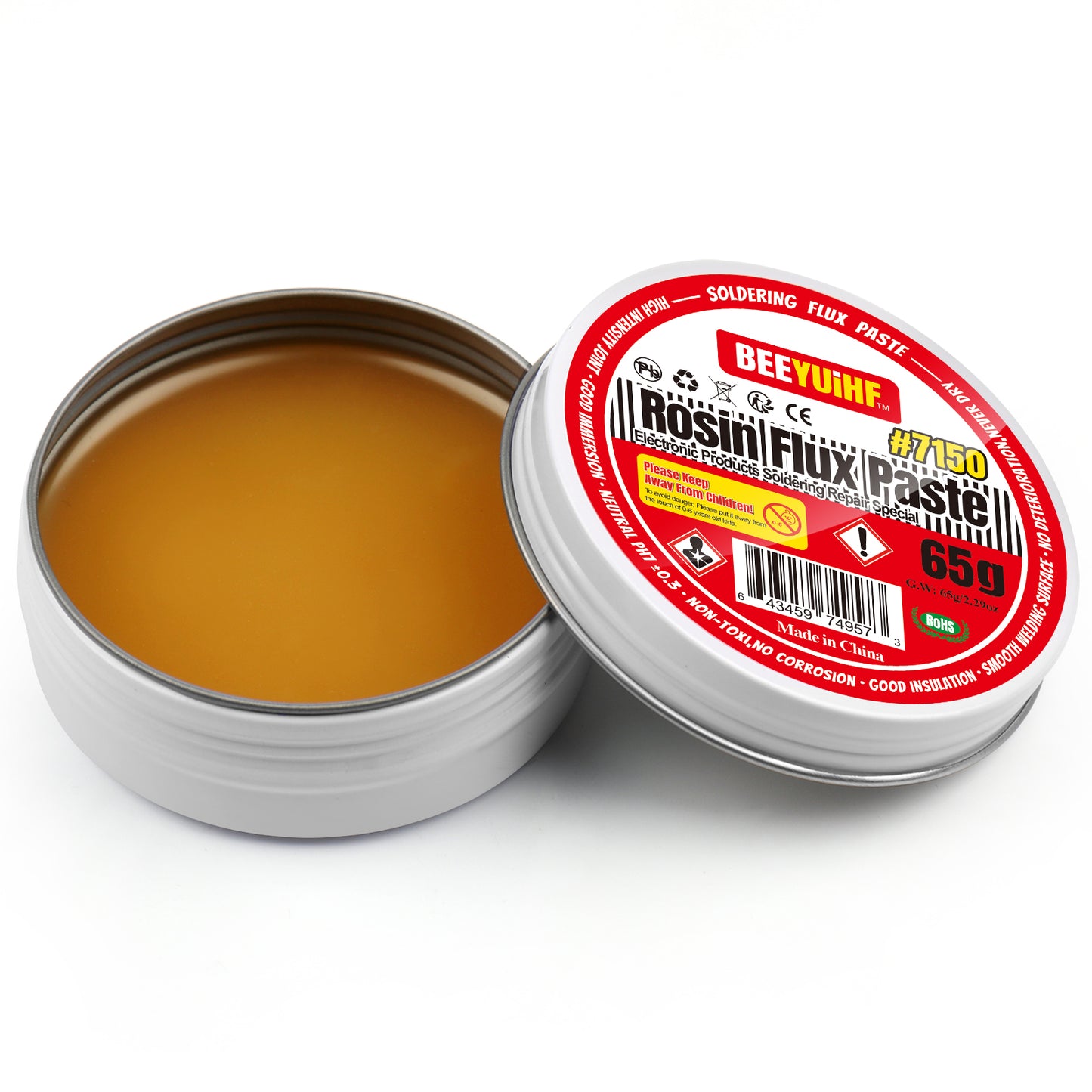 BEEYUIHF Rosin Soldering Paste Flux For SMD PCB BGA Soldering & Repair electronics Soldering (2.29oz/65g)