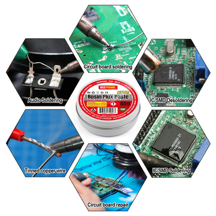 BEEYUIHF RMA Soldering Flux For SMD PCB Soldering & Repair (2.29oz/65g) #7150