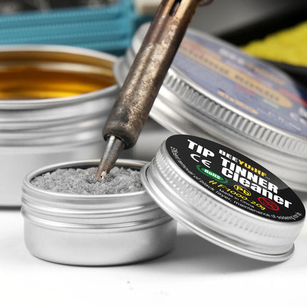 BEEYUIHF Soldering Iron Tip Cleaner, Lead Free Oxidation Cleaning Paste, Refresher Tip Tinner Flux, Soldering Tip Cleaning (0.56oz/16g)