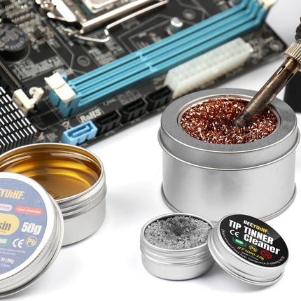 BEEYUIHF Soldering Iron Tip Cleaner, Lead Free Oxidation Cleaning Paste, Refresher Tip Tinner Flux, Soldering Tip Cleaning (0.56oz/16g)