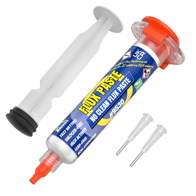 BEEYUIHF No-Clean Soldering Flux Paste, flux for Soldering, Electronics Solder Paste Flux for PCB/IC/BGA/SMD/SMT/LED Repairing (10mL Syringe)  #9530 (1 Pack)