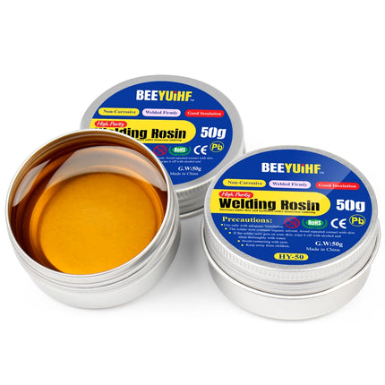 BEEYUIHF Solid Rosin Paste Flux, 50g welding Rosin,Soldering Flux, Solder Flux, for Soldering Iron Tip Cleaning/Repair/Soldering (1.76oz/50g)