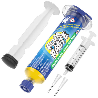 BEEYUIHF 9471 Soldering Flux For electronics Circuit Board Rework/Repair, No Clean Solder Paste Flux, Good Adhesion for Soldering Electrical Components (30g Syringe)