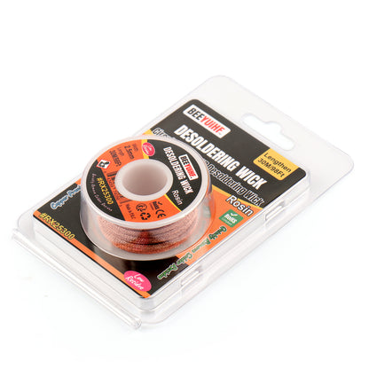 BEEYUIHF Desoldering Wick Braid 30M - 98ft Length 2.5mm Width Solder wick Braid with Flux, Cable Remover Tool Solder Sucker W 0.10'' L 98'
