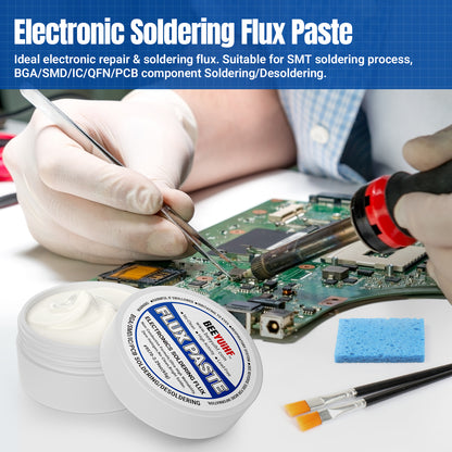 BEEYUIHF 9570 Rosin Soldering Paste Flux For Electronics, No Clean Flux for Circuit Boards Electrical Repairs and Copper Electrical Wire  (2.29oz Jar)  No Goopy Mess smooth solder joints with minimal effort No unpleasant odor