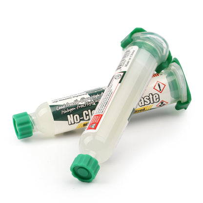 BEEYUIHF Solder Flux Paste, No-Clean Flux Paste, Soldering Flux for Electronics, 10mL Syringe Electrical Flux for BGA/PCB/CPU/IC #8491