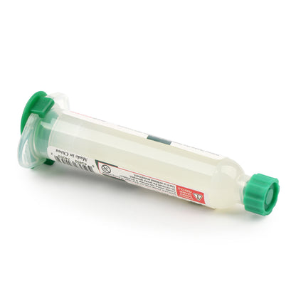 BEEYUIHF Solder Flux Paste, No-Clean Flux Paste, Soldering Flux for Electronics, 10mL Syringe Electrical Flux for BGA/PCB/CPU/IC #8491