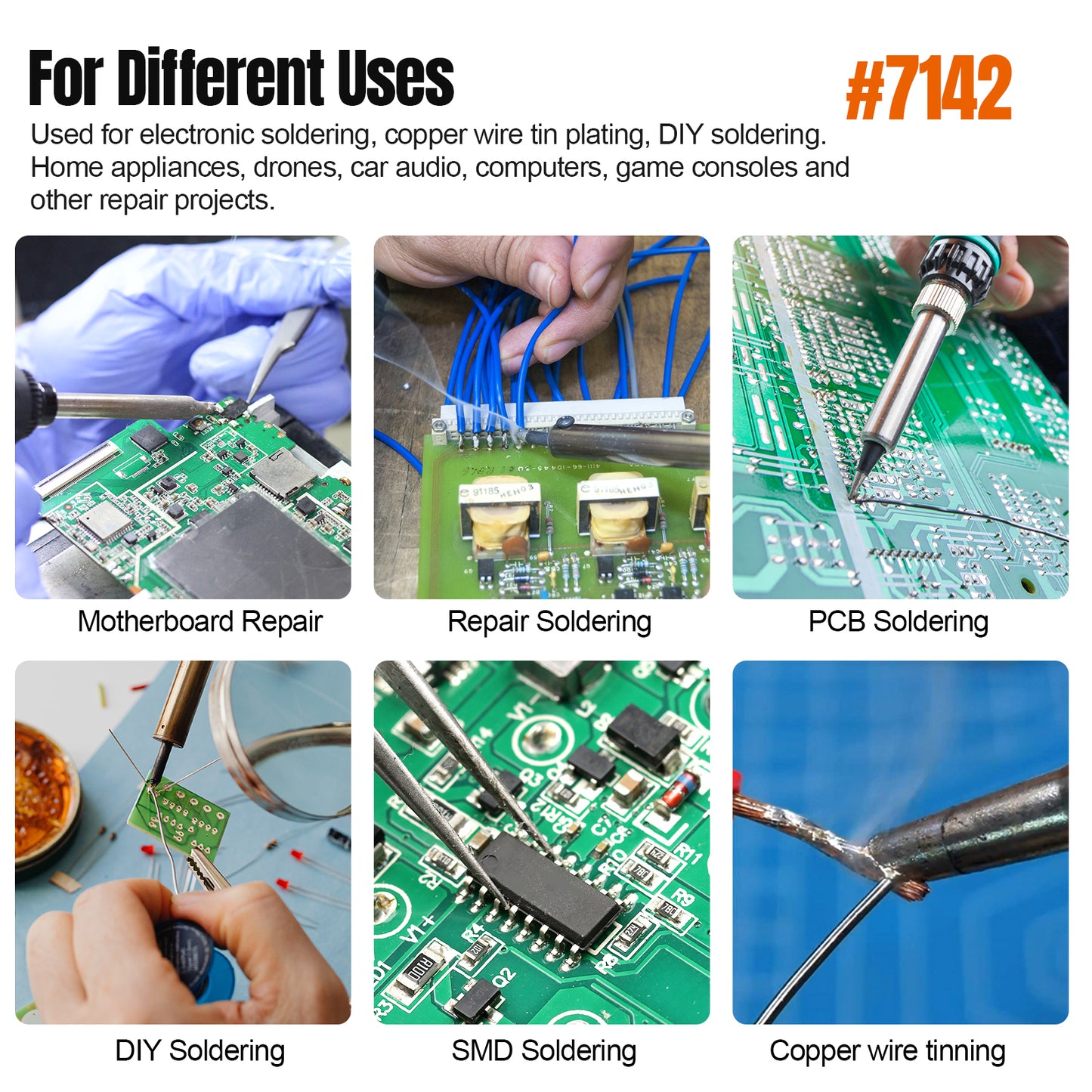 BEEYUIHF Solder Flux Paste, Lead Free Rosin Soldering Paste Flux for Electronics, SMD Electrical Soldering Flux, for PCB LED IC CPU #7142 (N.W. 2.82oz/80g)