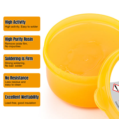 BEEYUIHF Solder Flux Paste, Lead Free Rosin Soldering Paste Flux for Electronics, SMD Electrical Soldering Flux, for PCB LED IC CPU #7142 (N.W. 2.82oz/80g)