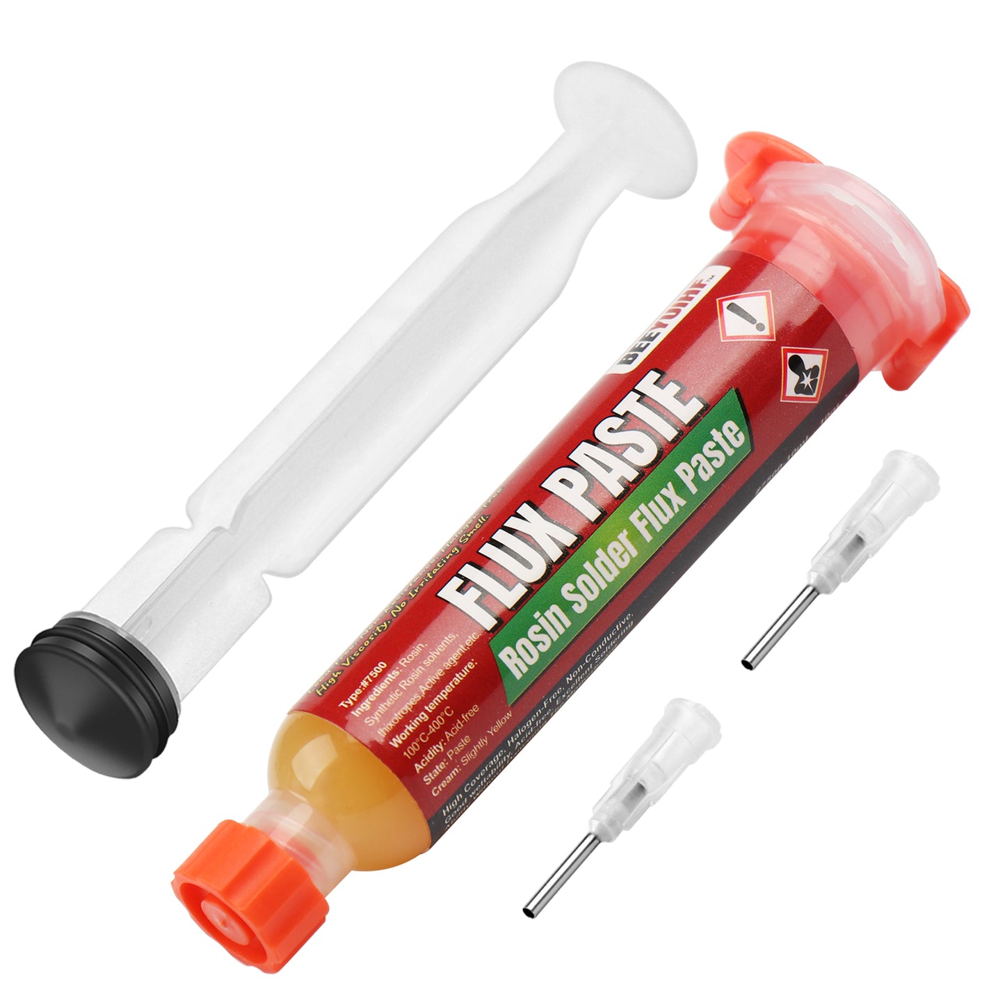 BEEYUIHF Rosin Solder Flux Paste, Flux for Soldering for SMD PCB IC LED CPU BGA Electronics Soldering and Soldering (10mL Syringe)  #7500