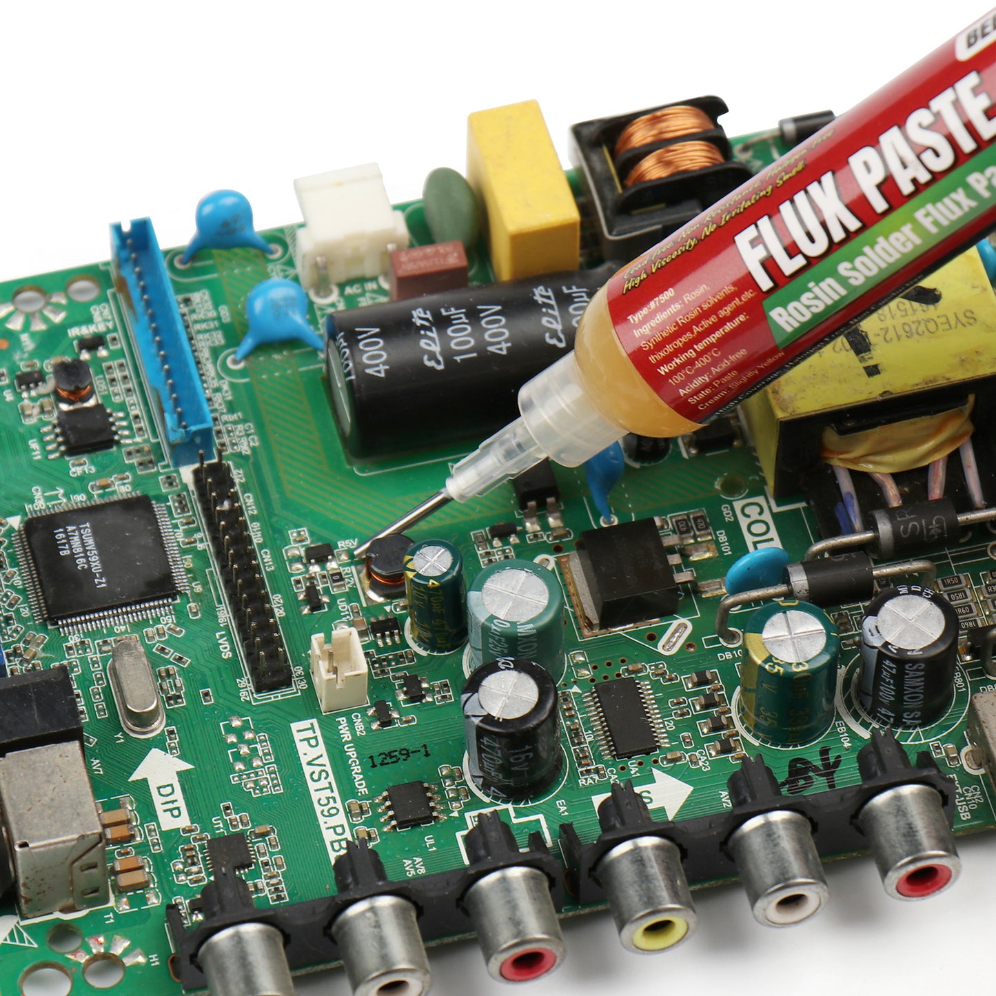 BEEYUIHF Rosin Solder Flux Paste, Flux for Soldering for SMD PCB IC LED CPU BGA Electronics Soldering and Soldering (10mL Syringe)  #7500