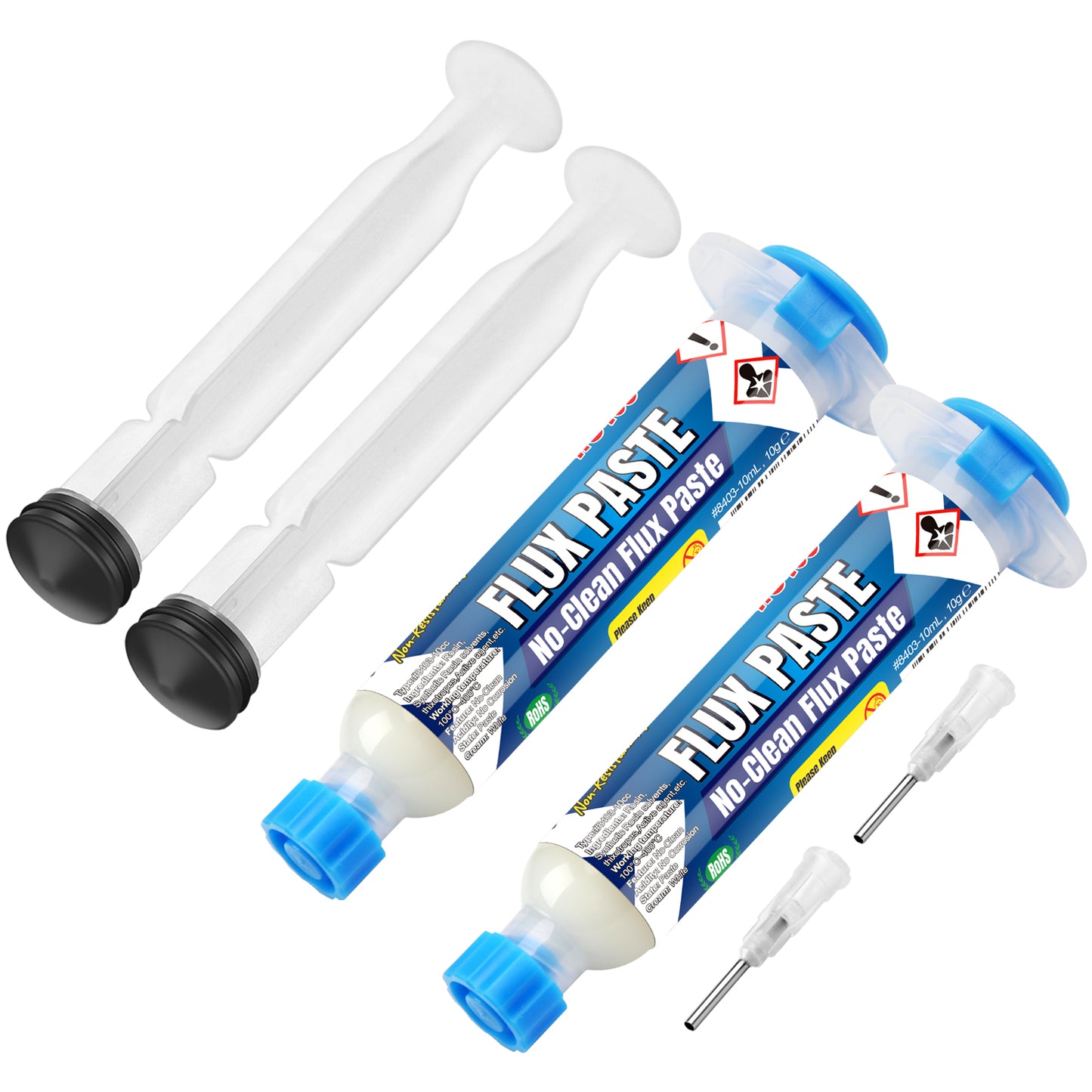 BEEYUIHF No-Clean Soldering Flux Paste, Smooth Flow Solder flux for Soldering, Electronics Flux Paste for PCB/IC/BGA/SMD Repairing DIY (10mL Syringe)  #8403