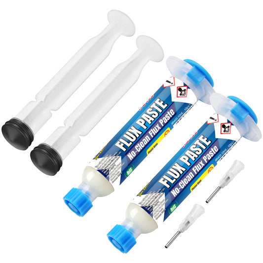 BEEYUIHF No-Clean Soldering Flux Paste, Smooth Flow Solder flux for Soldering, Electronics Flux Paste for PCB/IC/BGA/SMD Repairing DIY (10mL Syringe)  #8403