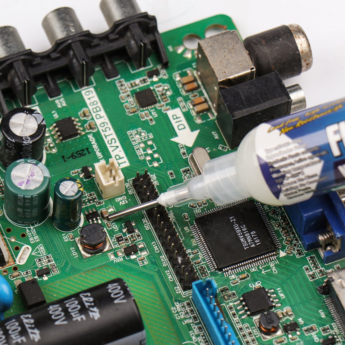 BEEYUIHF No-Clean Soldering Flux Paste, Smooth Flow Solder flux for Soldering, Electronics Flux Paste for PCB/IC/BGA/SMD Repairing DIY (10mL Syringe)  #8403