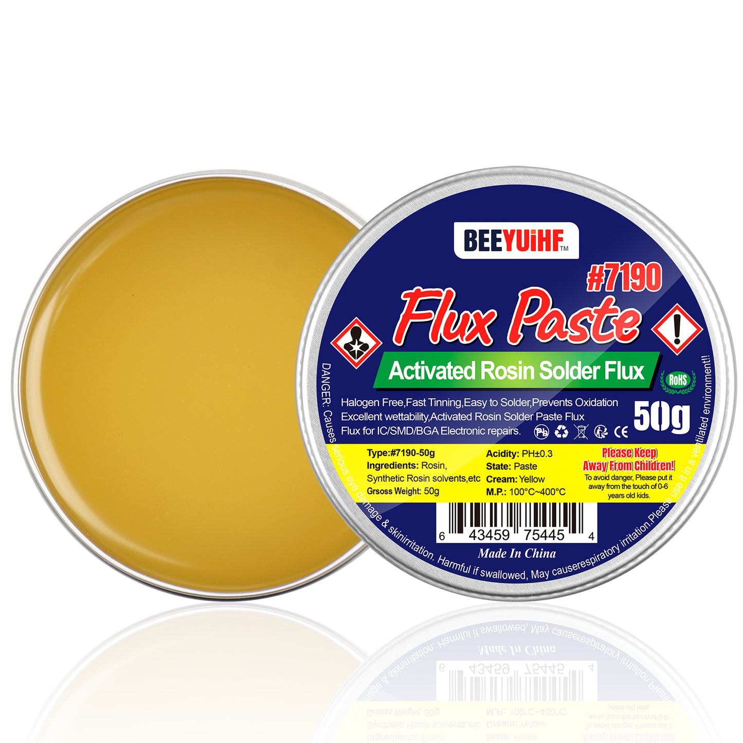BEEYUIHF Rosin Solder Flux Paste, Flux for Soldering for SMD BGA LED PCB IC CPU electronic repair & soldering  (1.76oz/50g)