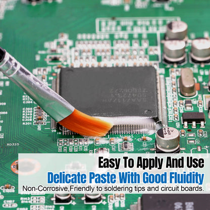 BEEYUIHF No-Clean Soldering Flux Paste, flux for Soldering, Solder Paste for Electronics PCB/IC/BGA/SMD Repairing (3.52oz/100g)