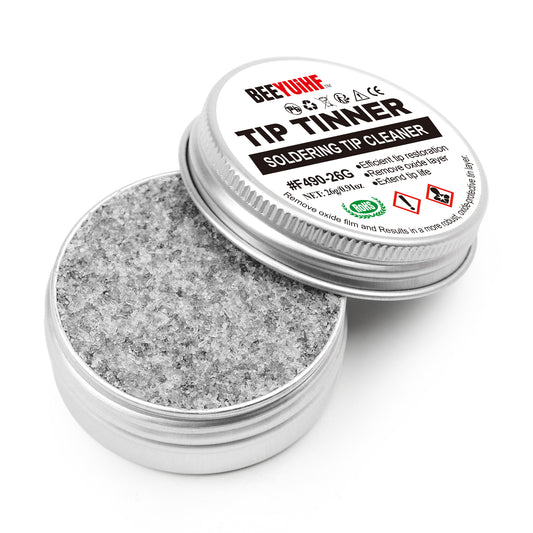 BEEYUIHF Soldering Tip Tinner Cleaner, Lead Free Oxidation Cleaning Paste, Refresher Tip Tinner Flux, Soldering Tip Cleaning #F490 (0.92oz/26g)