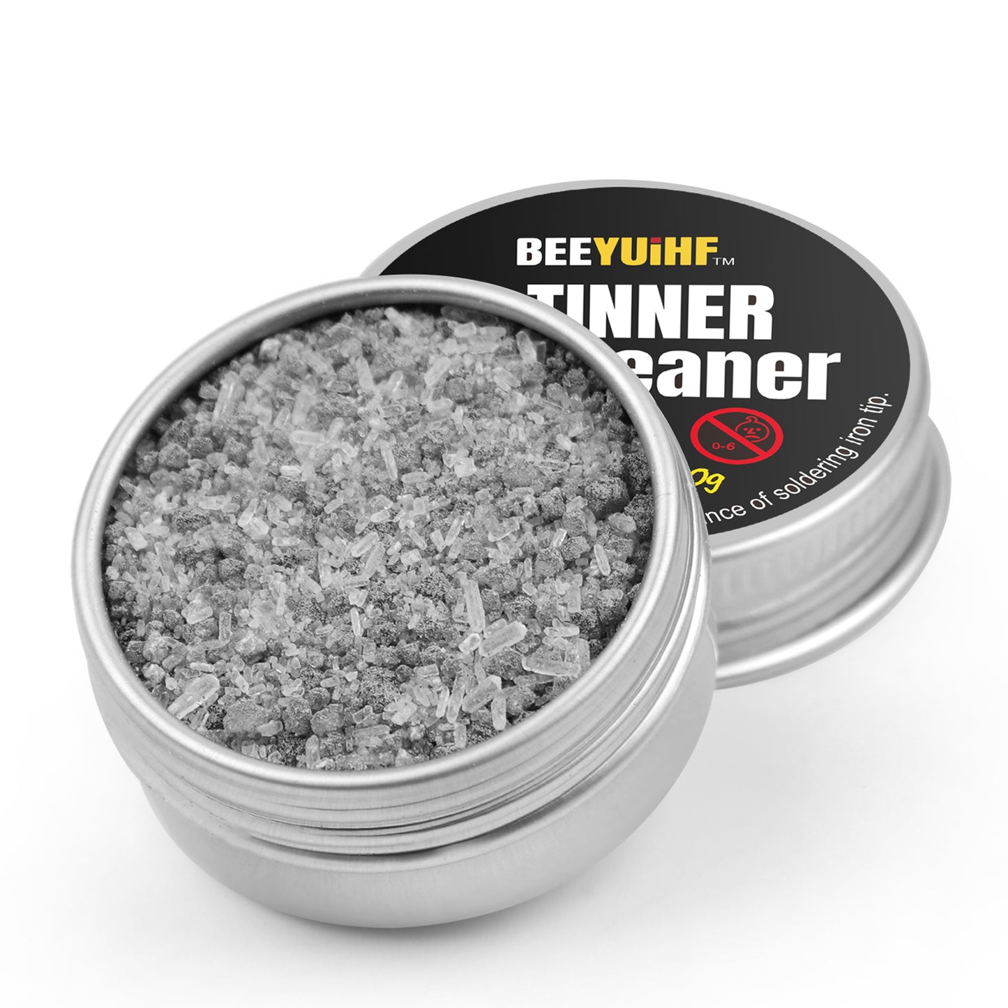 BEEYUIHF Soldering Iron Tip Cleaner, Lead Free Oxidation Cleaning Paste, Refresher Tip Tinner Flux, Soldering Tip Cleaning (0.56oz/16g)