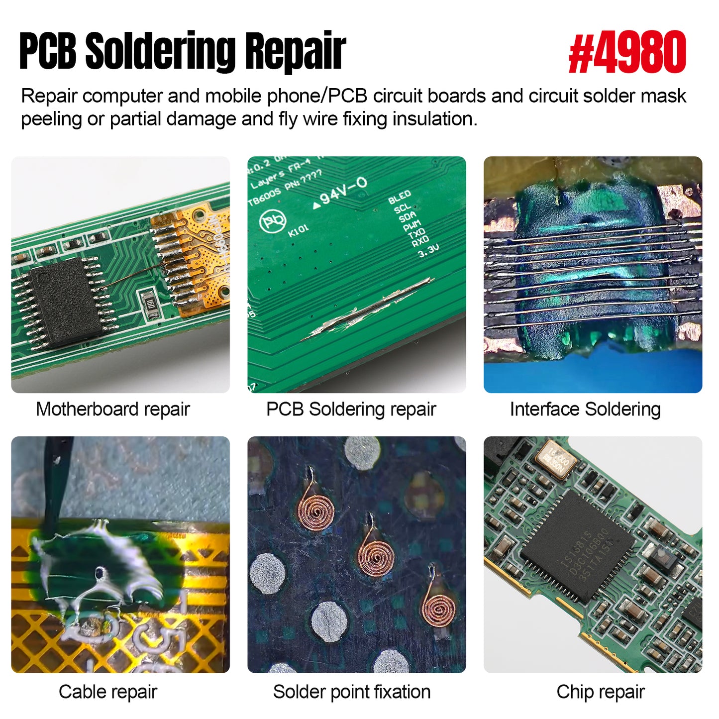 BEEYUIHF Green UV Light Curing Solder mask Oil, Solder Mask Ink, UV Curing Solder Mask Ink, PCB BGA Solder Resist Ink,Prevent Corrosive Arcing (10cc/Syringe) #4980